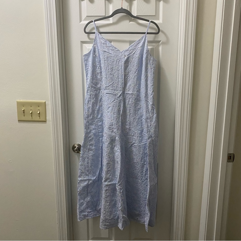 GAP Blue and White Striped Top